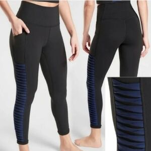 Athleta Black Salutation 7/8 Tight